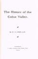 The History of the Colne Valley  (limited edition)  SYKES, D.F.E.