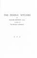 The Pendle Witches BENNET, Walter