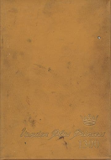 Vanden Plas Princess 1300 Drivers Handbook. publication Part No. AKD 7921 (1st edition) 1971