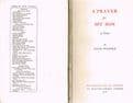 WALPOLE, Hugh  A Prayer for My Son (signed 1st ed.)