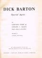 WEBB, Geoffrey & MASON, Edward J. Dick Barton Special Agent