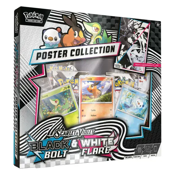 Pokémon TCG Black Bolt & White Flare Unova Poster Collection