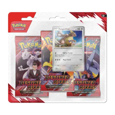 Pokémon TCG: Destined Rivals 3 Pack Blister (Kangaskhan)