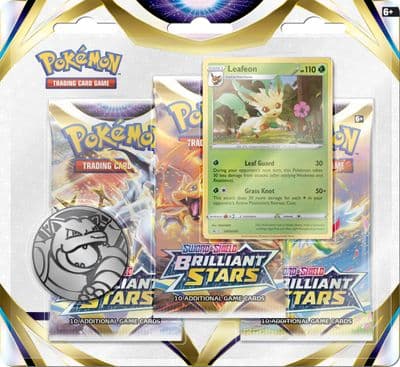 Pokemon Brilliant Stars 3 Booster Pack Blister Leafeon