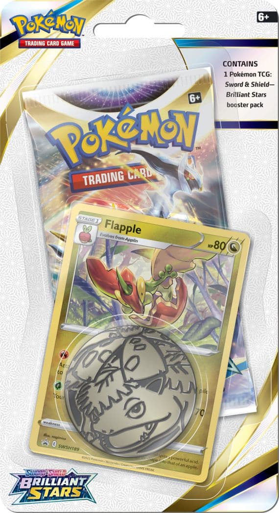 Pokemon Brilliant Stars Flapple Booster Blister