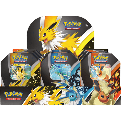 Pokemon Eevee Evolutions Tin - Flareon Jolteon Vaporeon