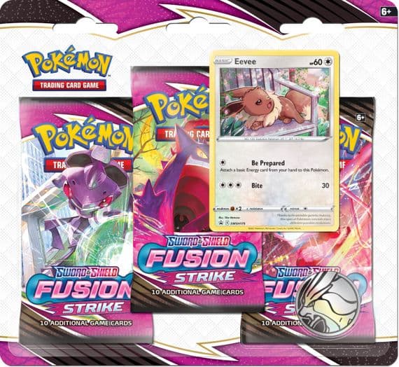 Pokemon Fusion Strike Booster 3 Pack Blister (Eevee)