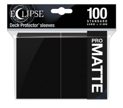 Ultra PRO Eclipse Matte Standard Sleeves (100) - Jet Black