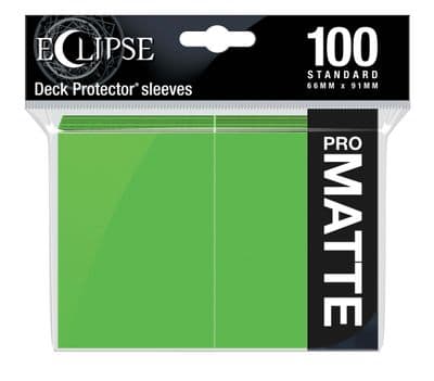 Ultra PRO Eclipse Matte Standard Sleeves (100) - Lime Green