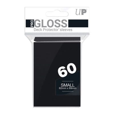 Ultra PRO Gloss Black Small Deck Protector Sleeves (60)