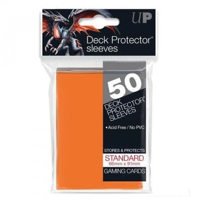 Ultra PRO Orange Standard Deck Protector Sleeves (50)