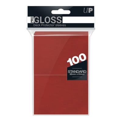 Ultra PRO Pro-Gloss Standard Deck Protectors Red (100)