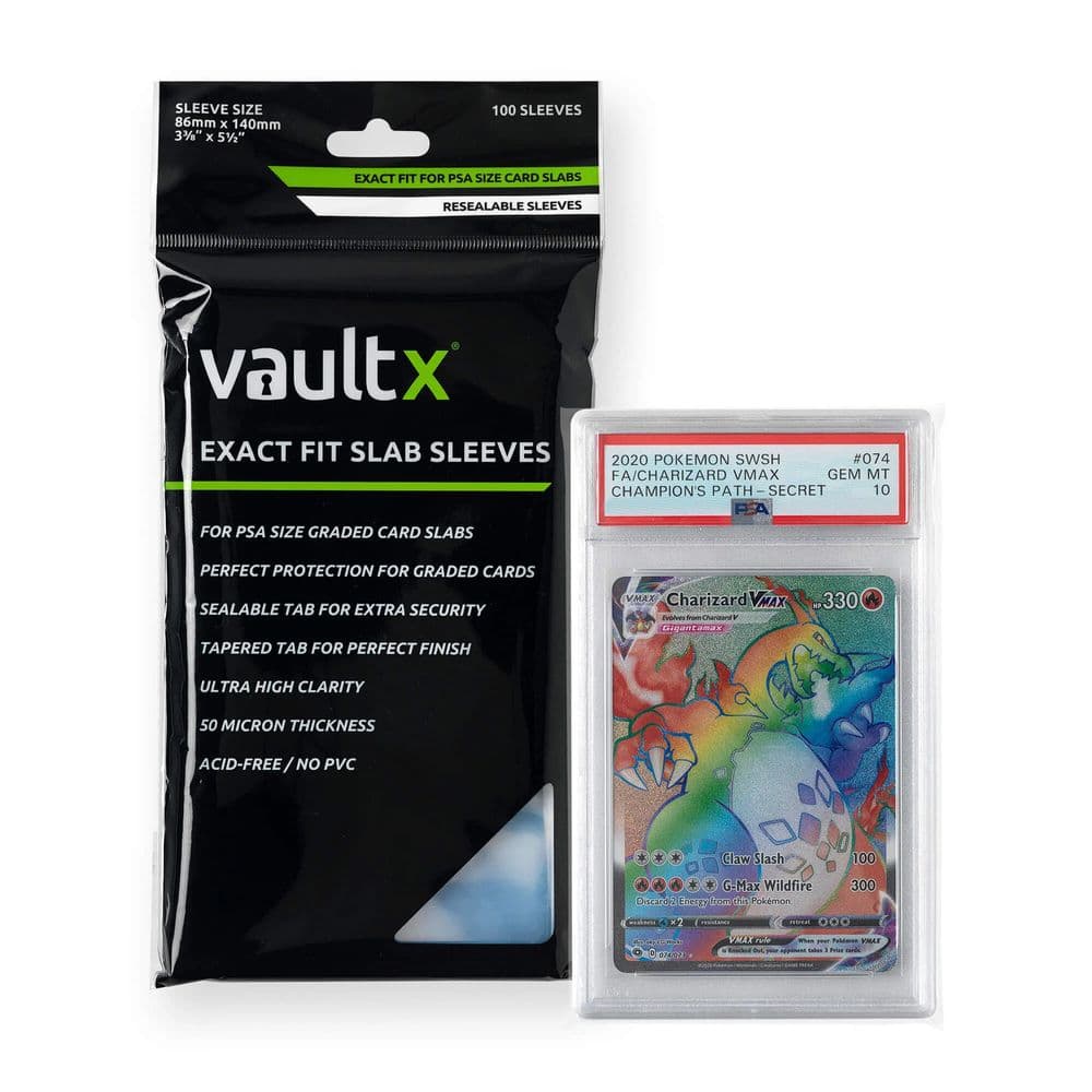 100 Pro Safe Clear Perfect Fit Sleeves For PSA Graded Cards – Team Set Bags