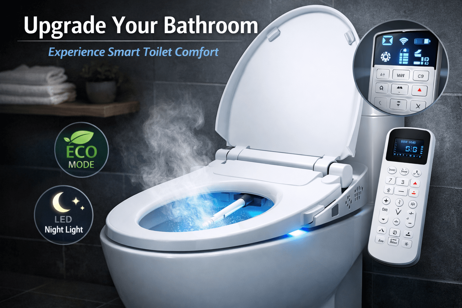 Introducing Our New Smart Toilet Seats: The Future of Bathroom Comfort Has Arrived