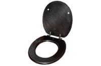 AQUACLOAK Carbon Fibre Effect ( Gloss ) Toilet Seat