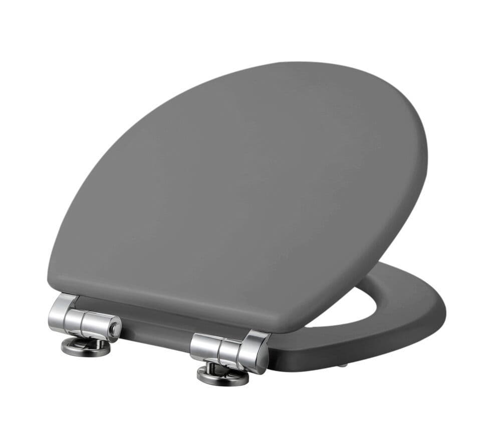 AQUACLOAK High Gloss Anthracite Toilet Seat