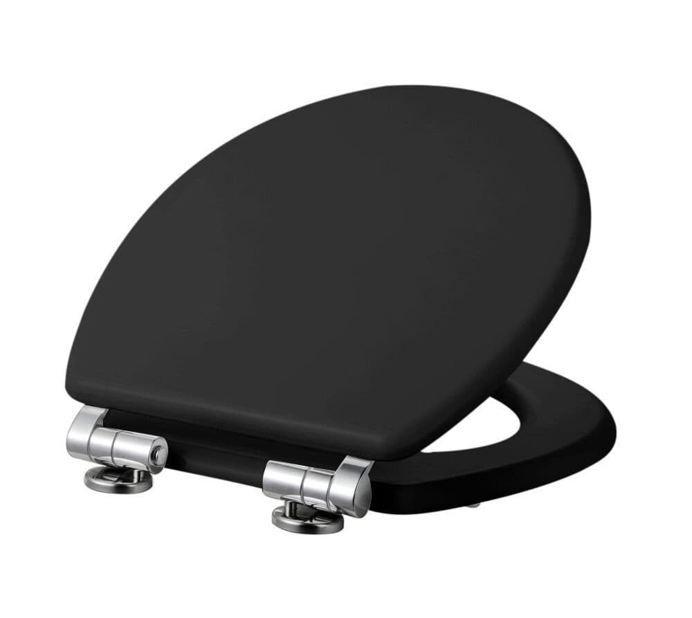 AQUACLOAK High Gloss Black Toilet Seat