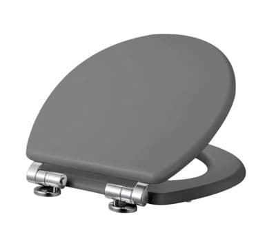 AQUACLOAK Steel Grey Matt Toilet Seat