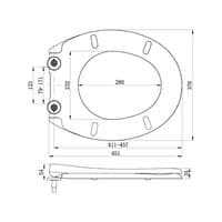ARLEY PRO Pluto Soft Close Toilet Seat with quick release