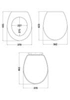Bayswater Fitzroy Toilet Seat - Matt Black