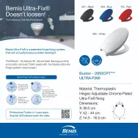 Bemis Buxton Ultra-Fix Toilet Seat White