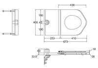 Burlington Mahogany Throne Toilet Seat