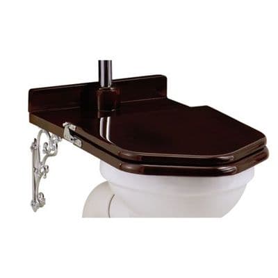 Burlington Mahogany Throne Toilet Seat