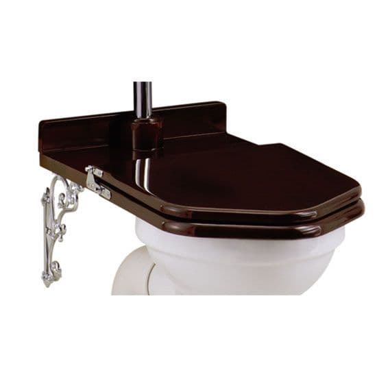 Burlington Mahogany Throne Toilet Seat