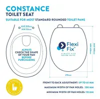 Croydex Constance Flexi Fix Toilet Seat