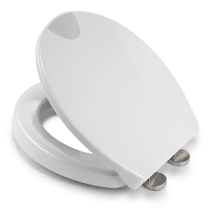 Croydex Ramor Raised Everfast Fixing AntiBac Soft Close Toilet Seat