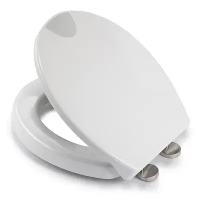 Croydex Ramor Raised Everfast Fixing Anti-Bac Soft Close Toilet Seat