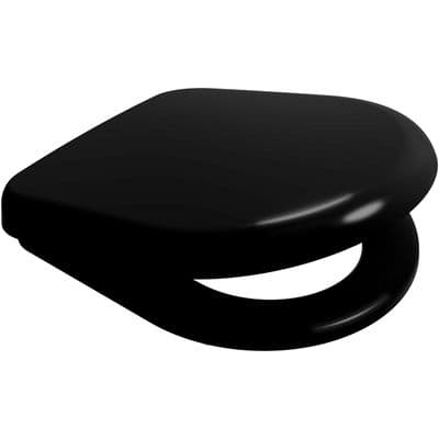 D Shaped Soft Close Rainbow D One ( Black ) Toilet Seat