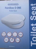 D Shaped Soft Close Rainbow D One ( Red ) Toilet Seat