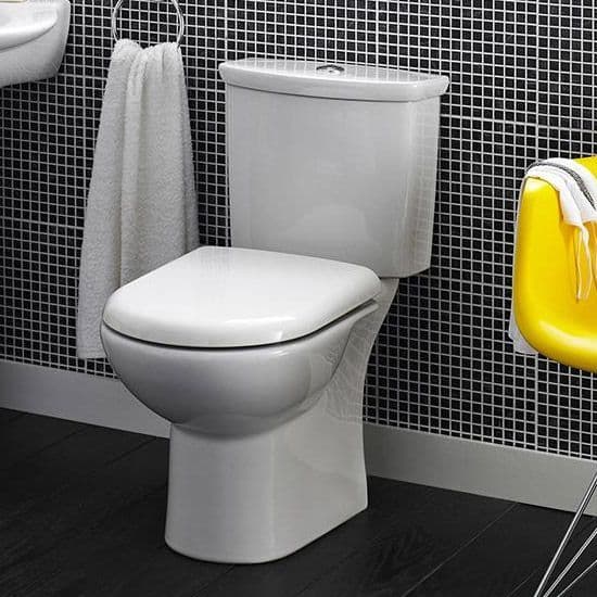 D Shaped Soft Close Toilet Seat with Top Fixings