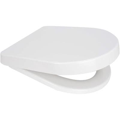 EuroShowers Long D One Soft Close Toilet Seat with Top & Bottom Fixings