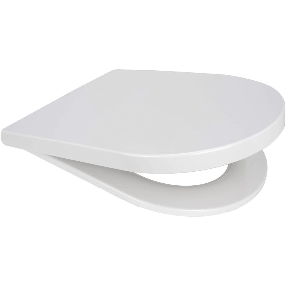 EuroShowers Middle D Style Soft Close Toilet Seat with Top & Bottom Fixings