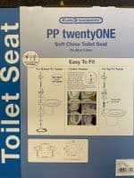 EuroShowers PP Pearl Toilet Seat with Bottom Fixings