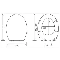 EuroShowers PP Pearl Toilet Seat with Bottom Fixings