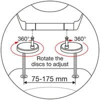 EuroShowers Rainbow Soft Close Black Glitter Toilet Seat with Top & Bottom Fixings