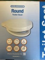 EuroShowers Blue Round Soft Close Toilet Seat