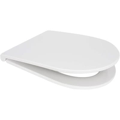 EuroShowers Short D Slim Soft Close Toilet Seat with Top & Bottom Fixings