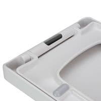 EuroShowers Square V20 ONE Toilet Seat ( Blue ) with Top & Bottom Fixings