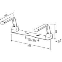 Euroshowers Toilet Seat Arm Rest