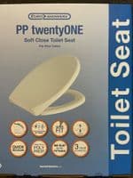 EuroShowers TwentyONE Blue Soft Close Toilet Seat with Top & Bottom Fixings