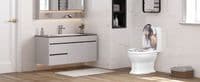 Gilded Ink Marble Soft Close Toilet Seat