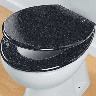 Glitter toilet seats