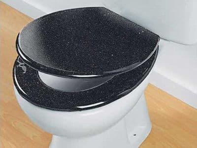 Glitter toilet seats
