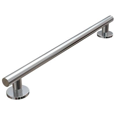 Grab Rail - Straight Contemporary Polished Stainless Steel