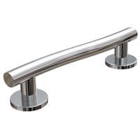 Grab Rail - Wave Contemporary Polished Stainless Steel