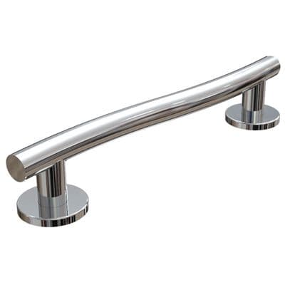Grab Rail - Wave Contemporary Polished Stainless Steel